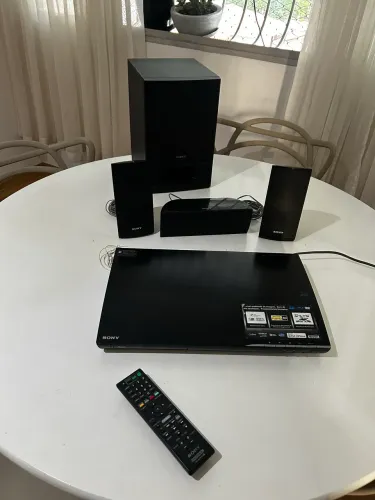 Home Theater Sony BDV-E290 Blu-ray 3D Completo com Controle!