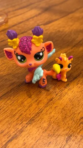 Littlest Pet Shop Fada #2616 Honeysuckle Fairy + Mini Pet Caracol Original Hasbro