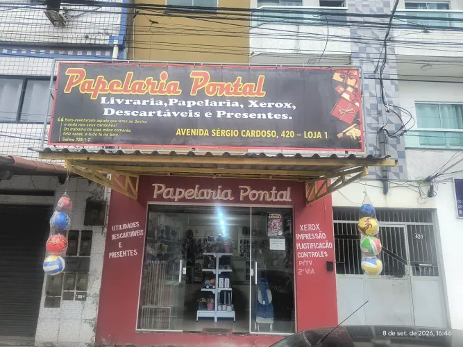 Ponto de papelaria mais loja