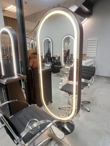 ESPELHO DUPLO LUXO C LED P SALÃO DE BELEZA