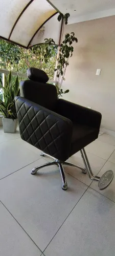 Cadeira salão Terra Santa encosto fixo
