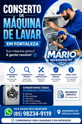 Conserto de Máquina de Lavar em Fortaleza - Atendimento Rápido