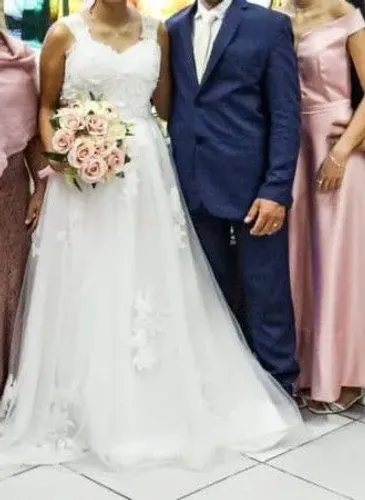 Vestido de noiva+ véu