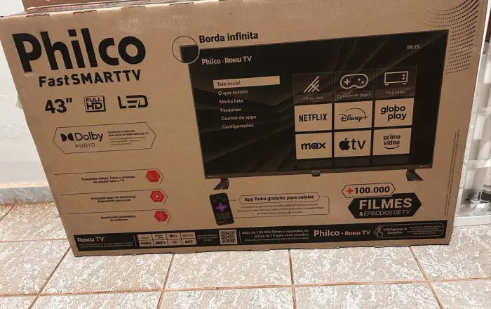Smart Tv 43 Philco nova - Retirada Sobradinho