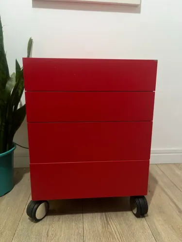 Gaveteiro Vermelho Tok Stok