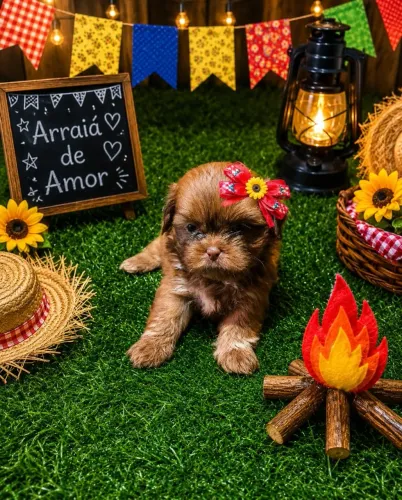 Lindos filhos de shih tzu