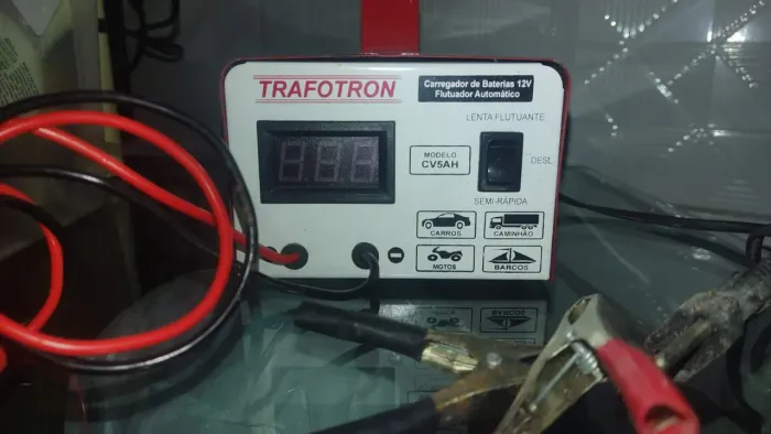 Carregador de bateria carro moto inteligente 12v cv5a