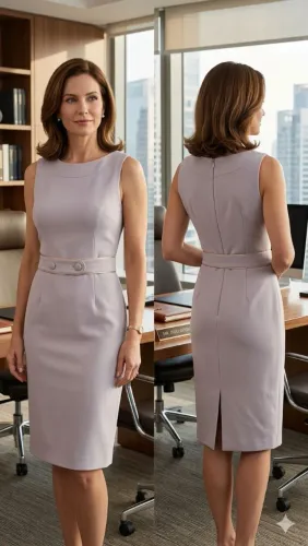Vestido em alfaiataria Gregory