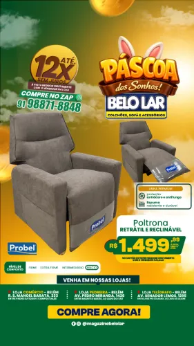 Poltrona Retrátil e Reclinável