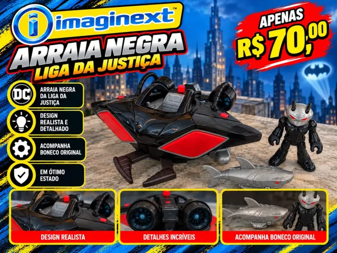 Arraia negra liga da justiça imaginext