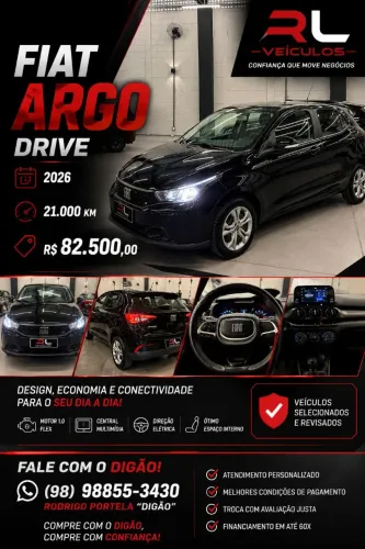 Fiat Argo Drive 1.0 6V Flex 2026