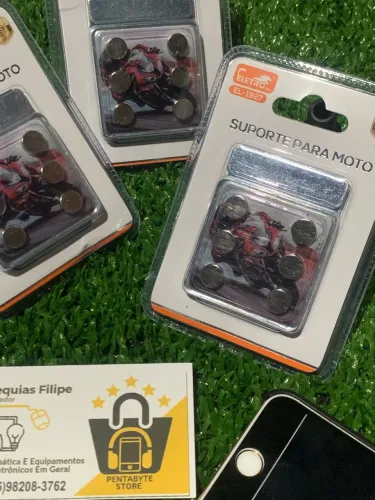 SUPORTE MAGNÉTICO PARA CELULAR DE MOTO COM 6 ÍMÃS IMPERDÍVEL!!!