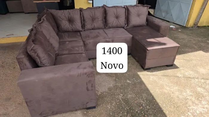 Sofá de canto com chaise novo 