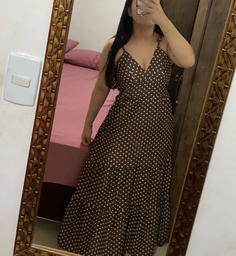 Vestido longo Poa
