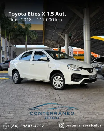 Toyota Etios X Sedan 1.5 Flex 16V 4P Aut. 2018