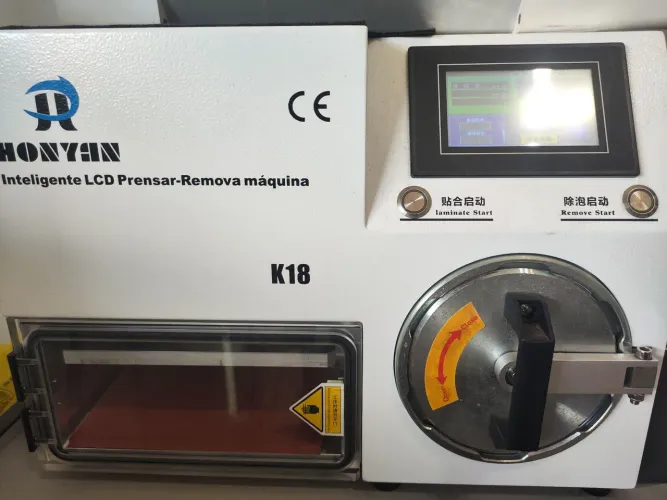 Máquina laminadora tira bolhas 