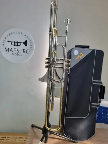 Trombone Curto Sib Harlem Niquelado Detalhes Laqueados NOVO - Parcelo - Envio - OLX PAY