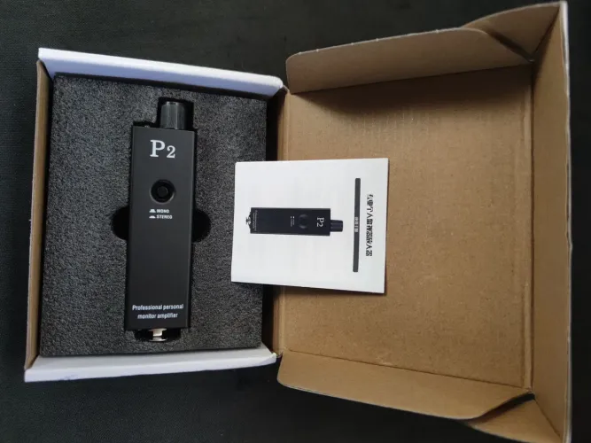 Amplificador de fones P2 ATIVO (Usa pilhas AAA RECARREGÁVEIS)