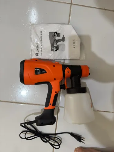 Pistola De Pintura Elétrica Pulverizadora 600w Bico De Metal
