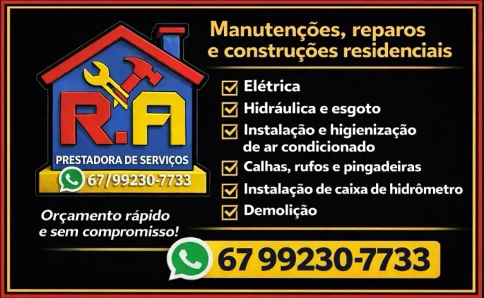 Prestação de serviços  zap *