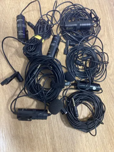 Microfone de lapela simples Boya M1 Preto