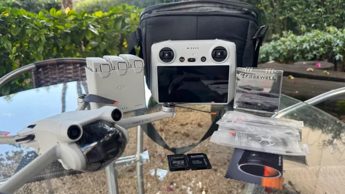 Drone Dji Mini 3 Pro + fly more e lentes! COMPLETAÇO