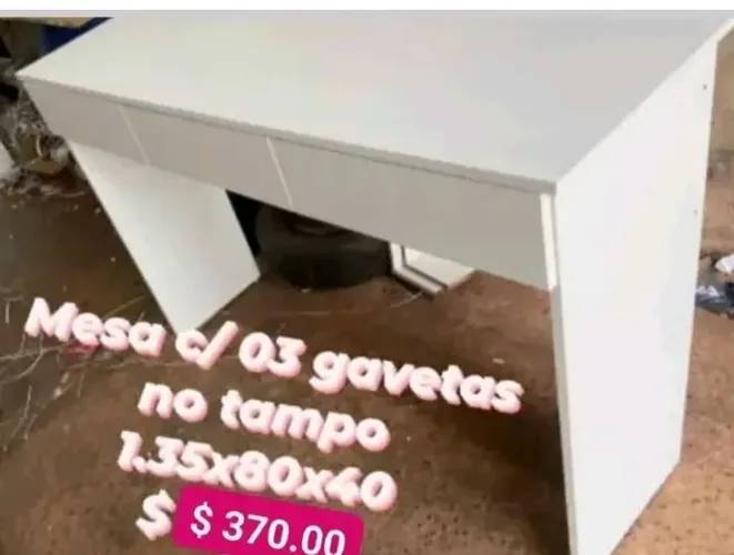MESAS IDEAL P/ ESCRITÓRIO/ ESTUDO/SALÃO/MANICURE MDF NOVO
