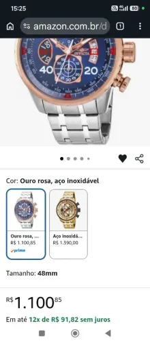 Relógio Invicta Aviator original na caixa com nota de importação.