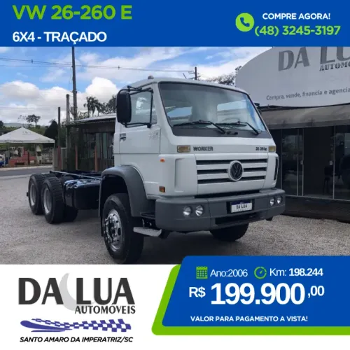 ? Volkswagen 26.260 E (2006) - 6x4 (Traçado) no Chassi