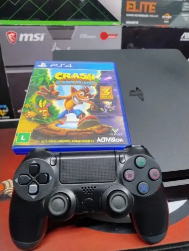 Play 4 + Jogo Crash Trilogy