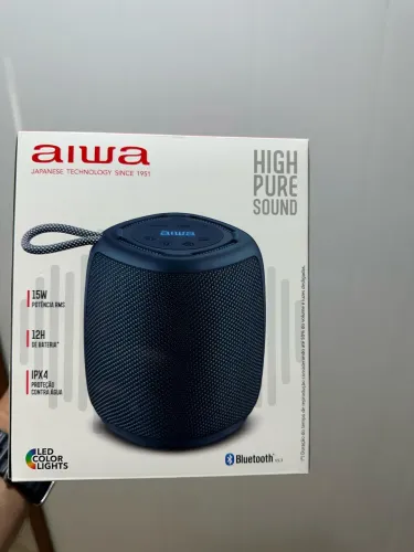 Caixa Speaker Aiwa 15W Azul