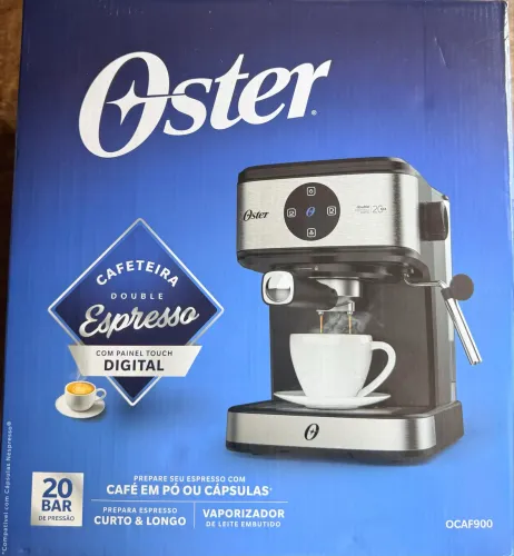 Cafeteira Espresso Double Digital Oster Cor Prateado/Preto NOVA NA CAIXA