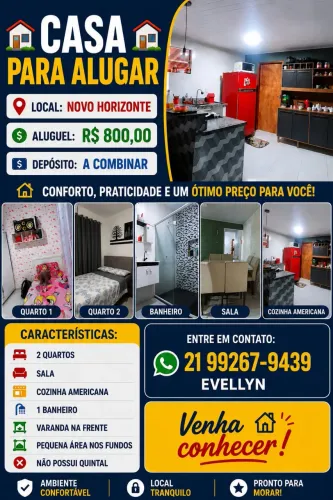 Alugo casa em manilha - novo horizonte