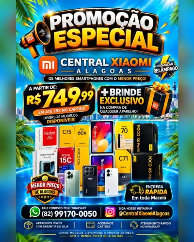 Xiaomi Poco X8 Pro Max 5G, Poco F8 Pro 5G e Diversos Modelos Disponíveis