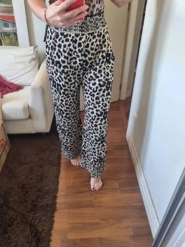 Calça tricot animal print le lis blanc p