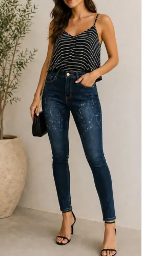 Calça jeans feminina Nova Tam 34