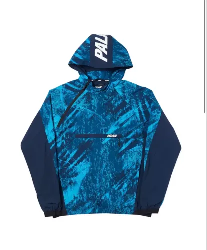 Palace Asymetric Real Tree blue ( corta vento - usado 1 vez )