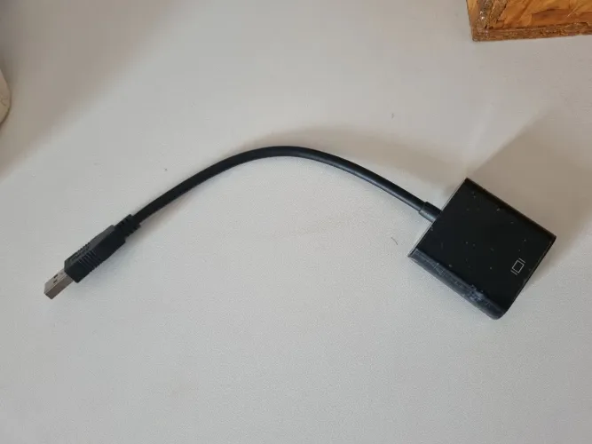 Cabo adaptador conversor usb para vga