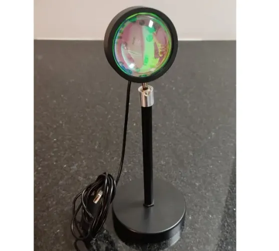 Luminária projetor sunset pôr-do-sol - Controle remoto - 16 cores Led - Bivolt