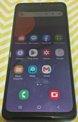 Samsung Galaxy M12 Azul 64GB + Carregador Original e Capinha