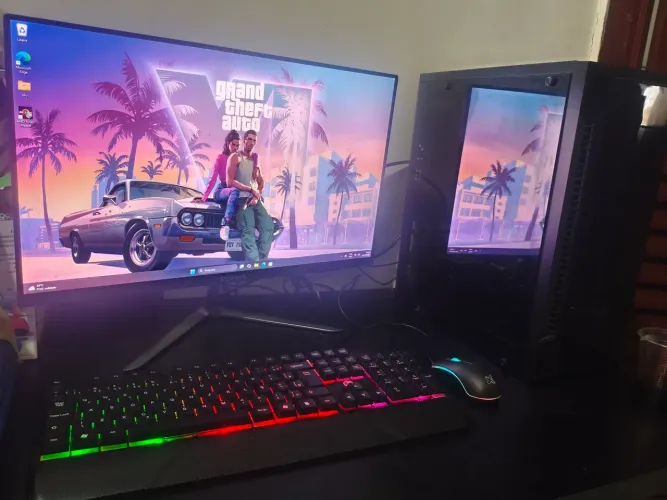 Pc Gamer completo, Ryzen 5600g, 16Gb ram, Monitor 24p 144hz