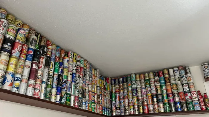 Coleção de latas de cerveja e refrigerante - mais de 500 latas