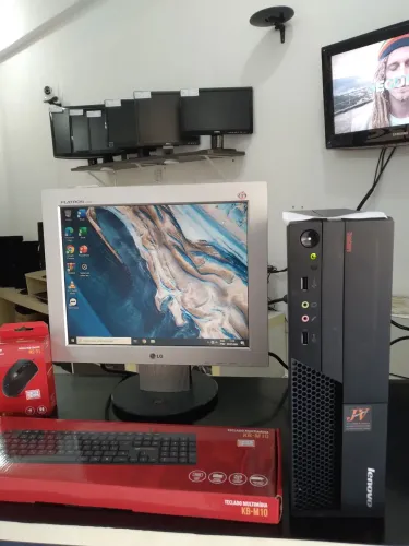 Pc completo para estudos, com garantia, Formatado, só ligar e usar realmente