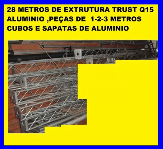 EXTRUTURA TRUST  ALUMINIO Q15 ORIGINAL, TELOES-BACKDROP ETC