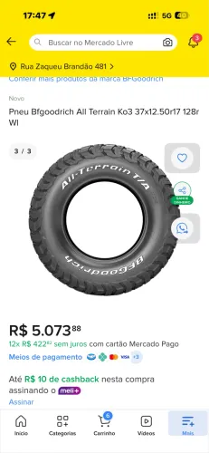 Pneu Bfgoodrich All Terrain T/a Ko2 37x12.5r17 