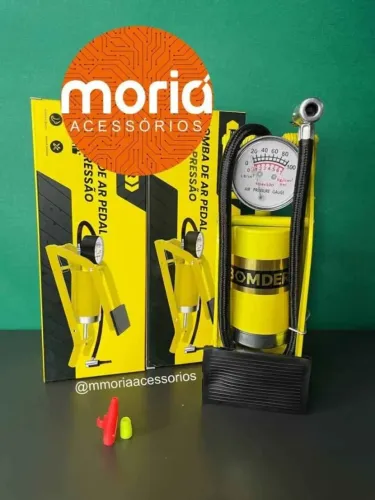 Bomba de ar Pedal enche Pneus, Bola, de Ar e Infláveis