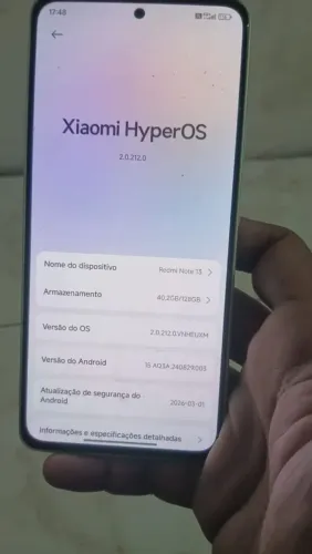 Redmi Note 13 com NFC + Carregador Turbo na Caixa (Ótimo Estado)