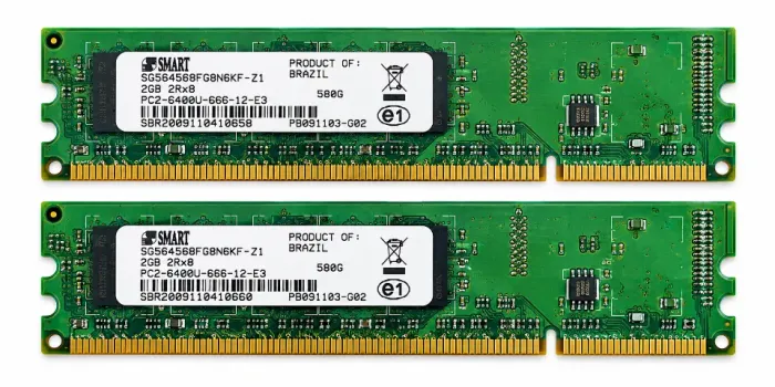 Kit 4GB RAM DDR2 SMART 800MHz PC2-6400U Desktop 2x2GB
