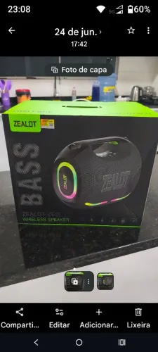 Caixa de som Bluetooth zealot Z01 120w!