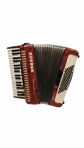 Acordeon Hohner 72 Baixos - Excelente estado de concervação (fotos reais do produto)